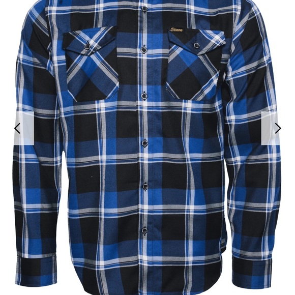 DIXXON Navy CPT 10 Year Flannel Mens Shirt - Picture 3 of 9